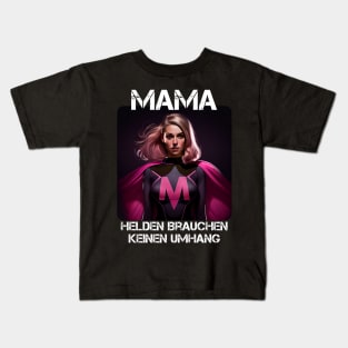 Mama Superheroine - Heroes Don't Need A Cloak Gift For Mama's 2nd Kids T-Shirt